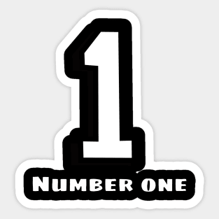 number one Sticker